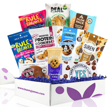 Bunny James Boxes Snack Boxes Protein Cookie Sampler Box (10 count)